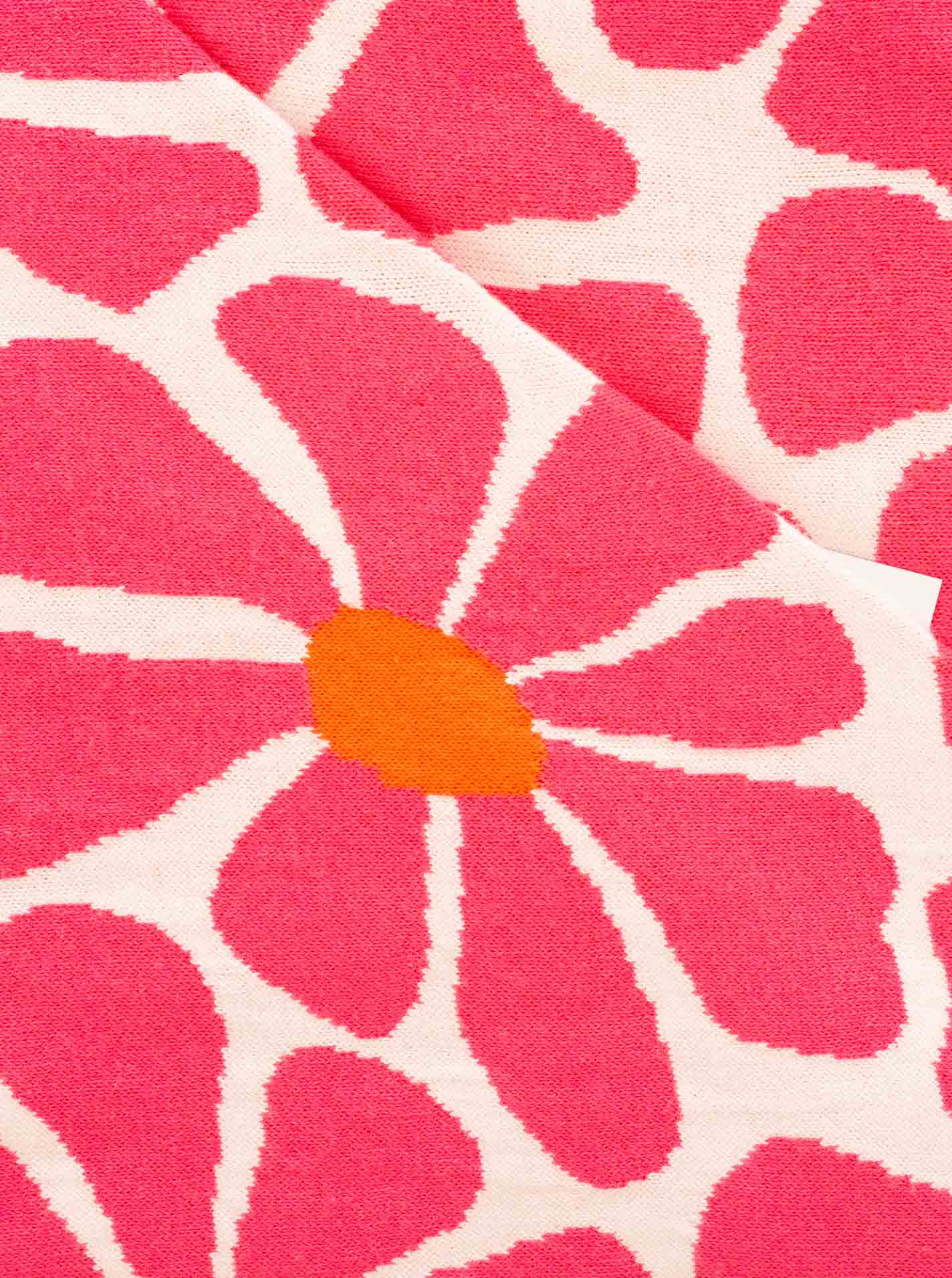 💕 Zwillingsherz Dreieckstuch "Flowers" Pink