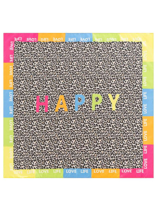 💕 Zwillingsherz Nickituch "HAPPY" Multi