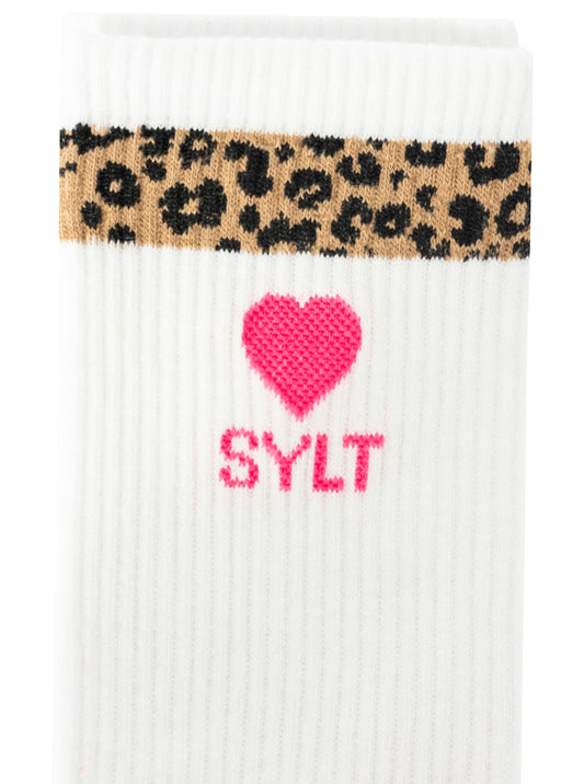 💕 Zwillingsherz Tennissocken "Sylt Love" Pink
