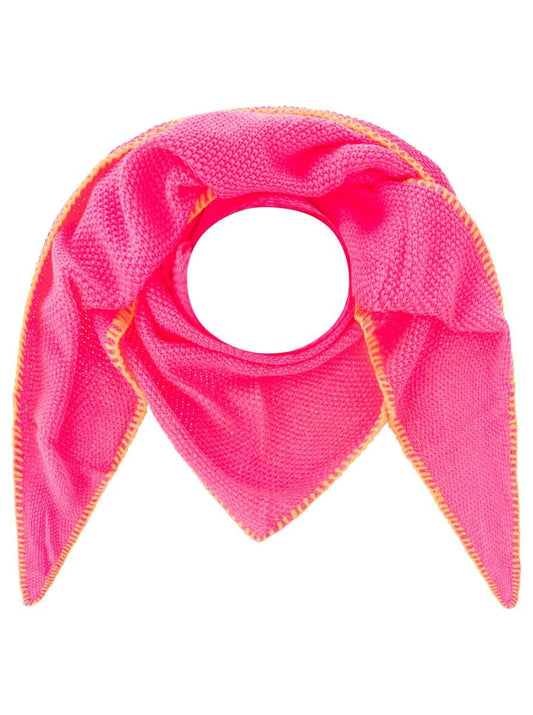💕 Zwillingsherz Dreieckstuch "Uni Fringe" Pink