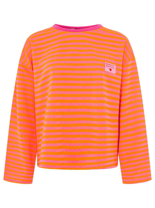 💕 Zwillingsherz Sweatshirt "Perfectly Imperfect" Neonpink