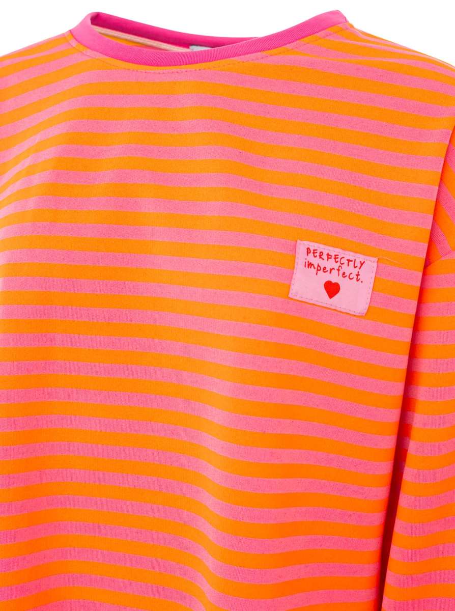 💕 Zwillingsherz Sweatshirt "Perfectly Imperfect" Neonpink