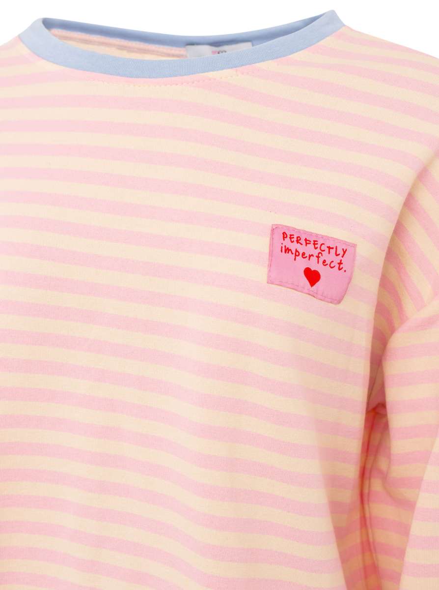 💕 Zwillingsherz Sweatshirt "Perfectly Imperfect" Rosa