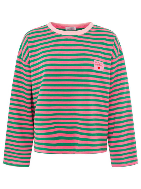 💕 Zwillingsherz Sweatshirt "Perfectly Imperfect" Grün