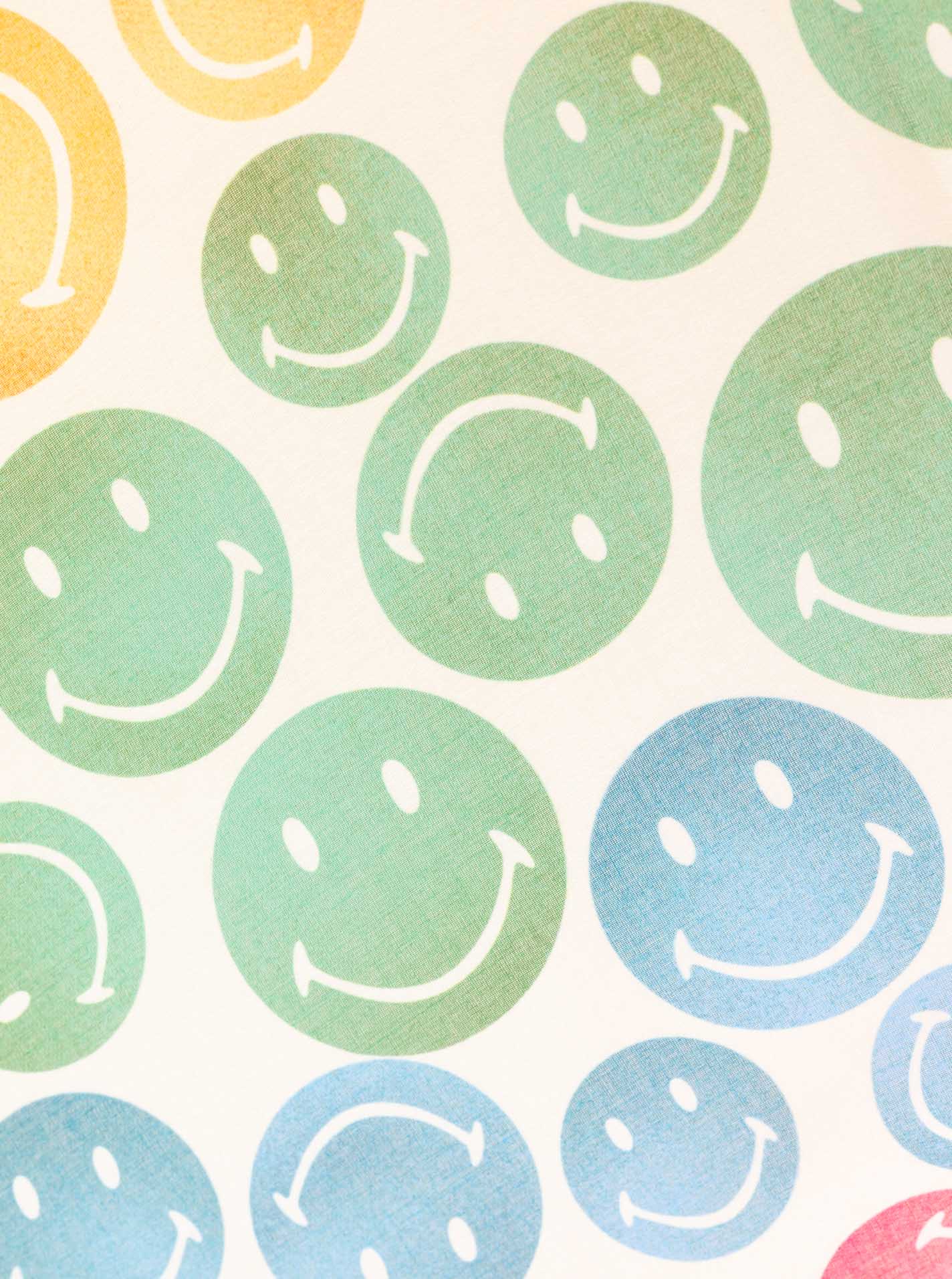 💕 Zwillingsherz Schal "Smilies" Viskose Mix Multi