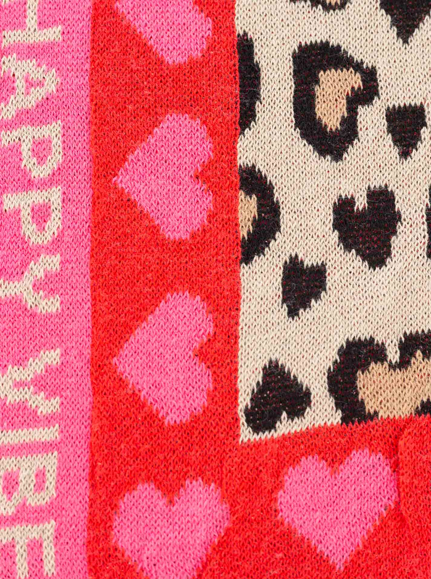 💕 Zwillingsherz Kleines Halstuch BW "Happy Vibes" Rot