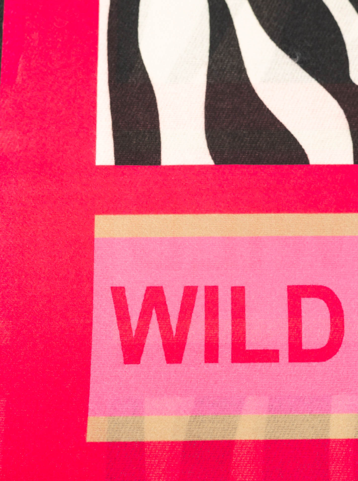 💕 Zwillingsherz Schal "Wild Zebra" Schwarz
