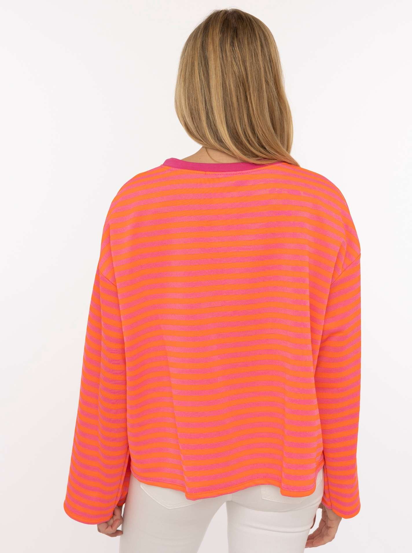 💕 Zwillingsherz Sweatshirt "Perfectly Imperfect" Neonpink