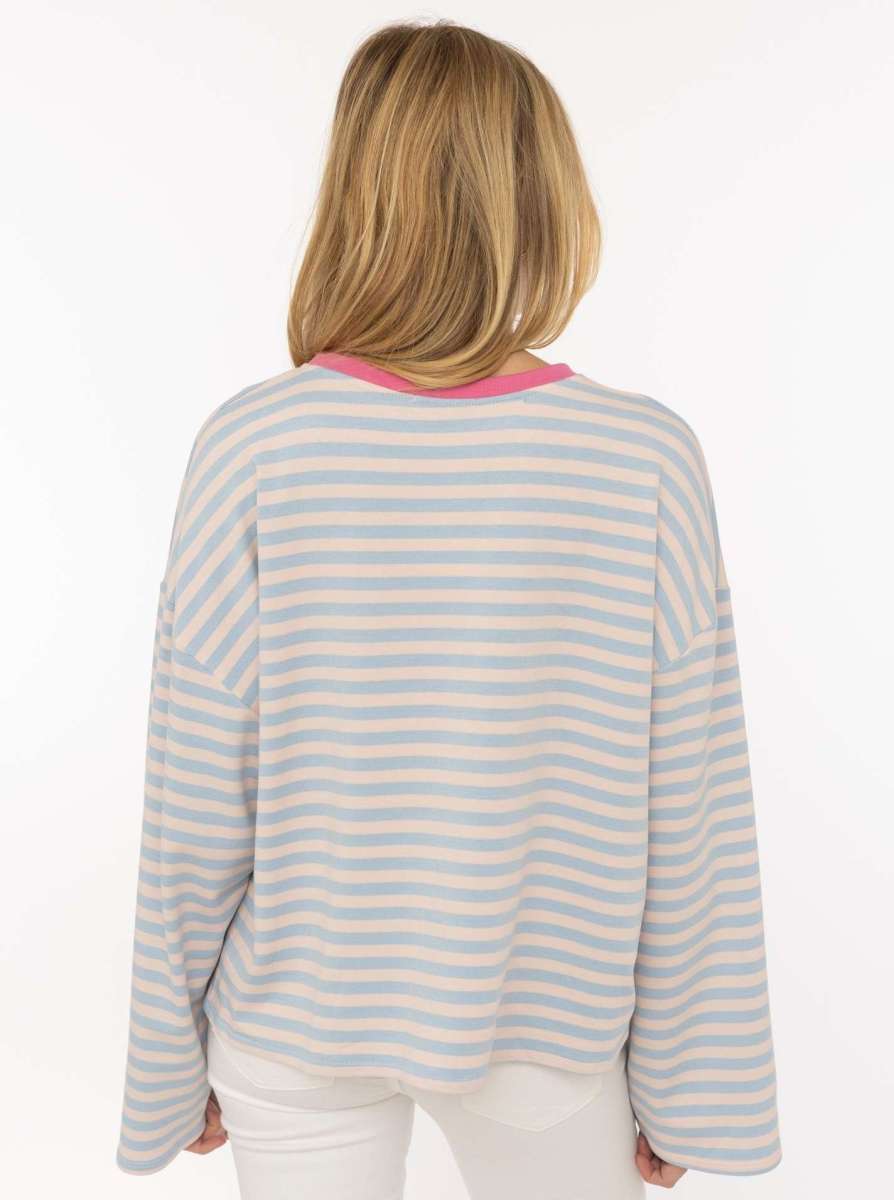 💕 Zwillingsherz Sweatshirt "Perfectly Imperfect" Hellblau