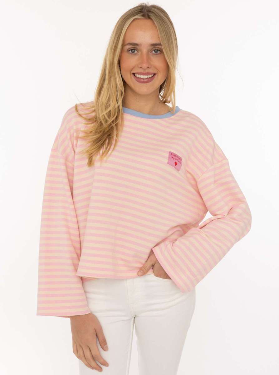 💕 Zwillingsherz Sweatshirt "Perfectly Imperfect" Rosa