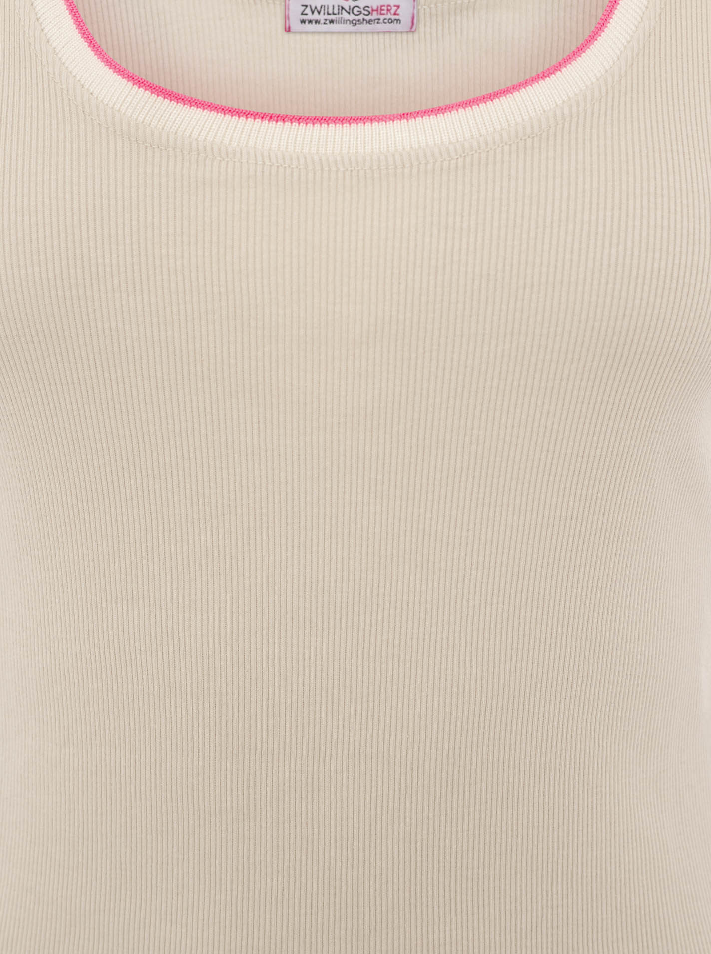 💕 Zwillingsherz Top "Neon" Tanktop Beige