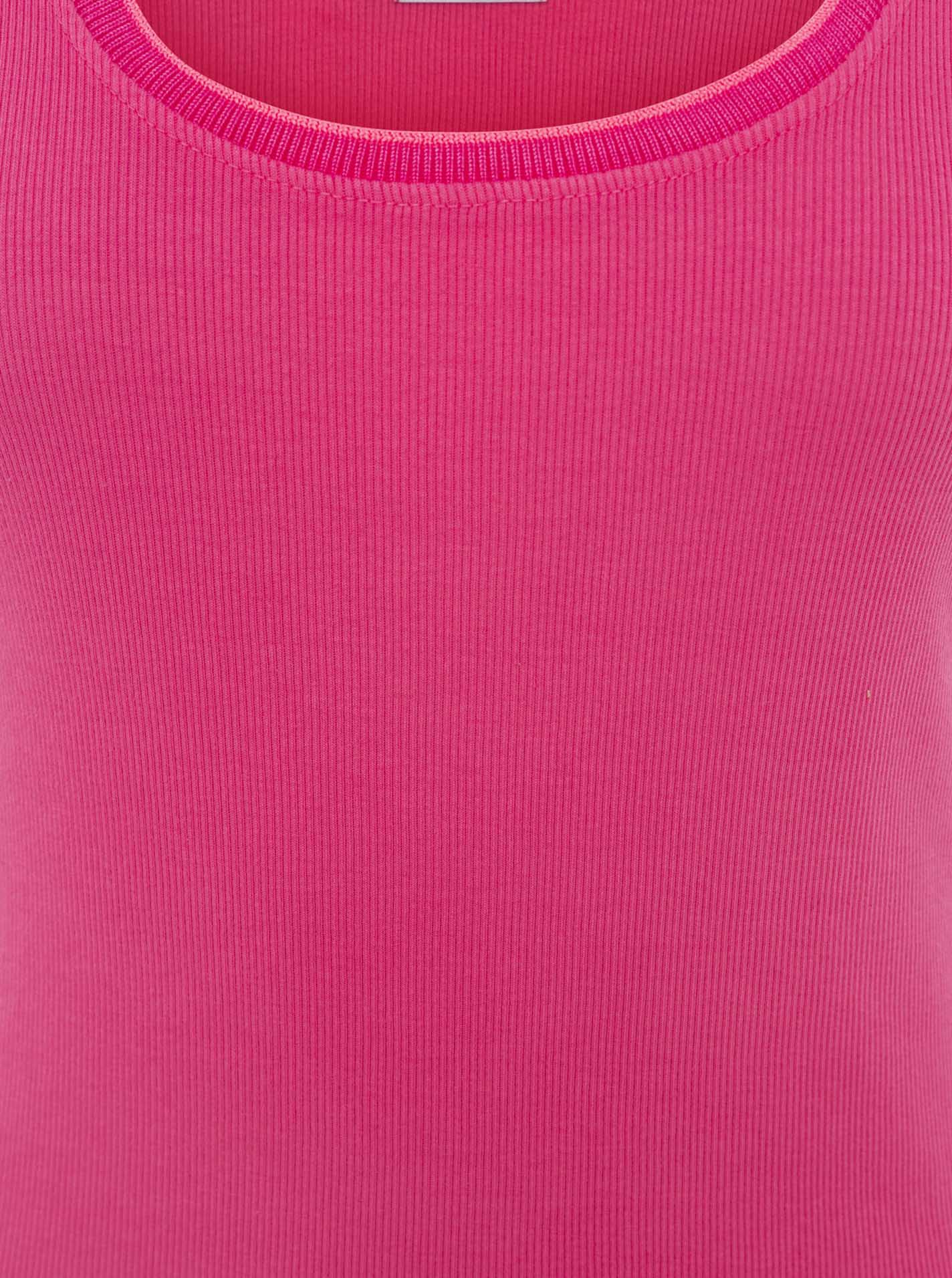 💕 Zwillingsherz Top "Neon" Tanktop Pink Rand Pink