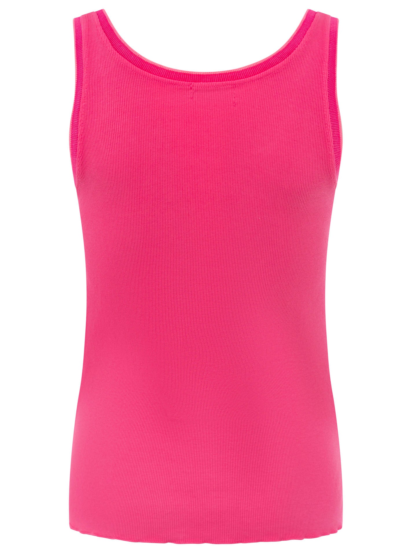 💕 Zwillingsherz Top "Neon" Tanktop Pink Rand Pink