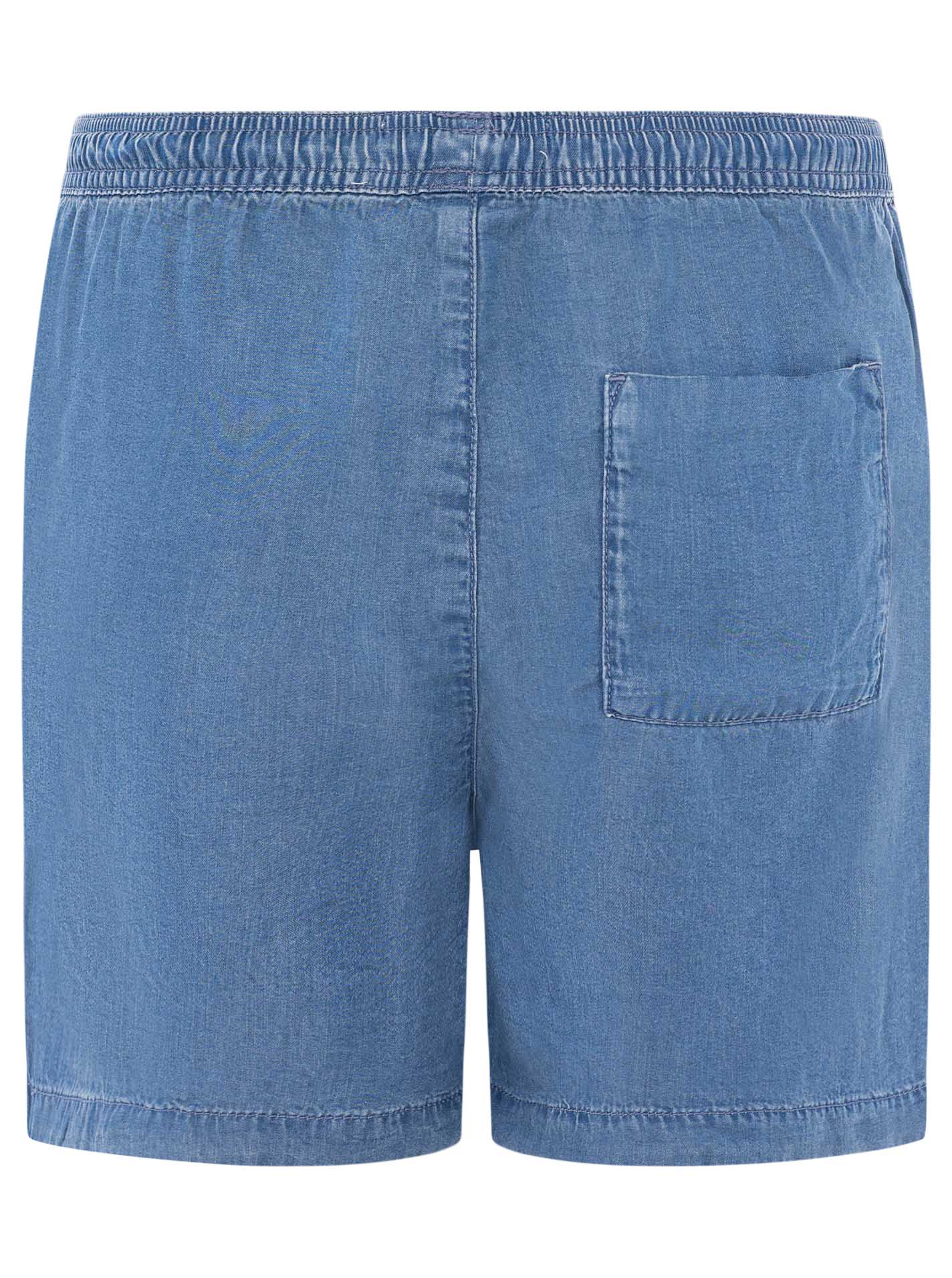 💕 Zwillingsherz Shorts aus Lyocell Mittelblau
