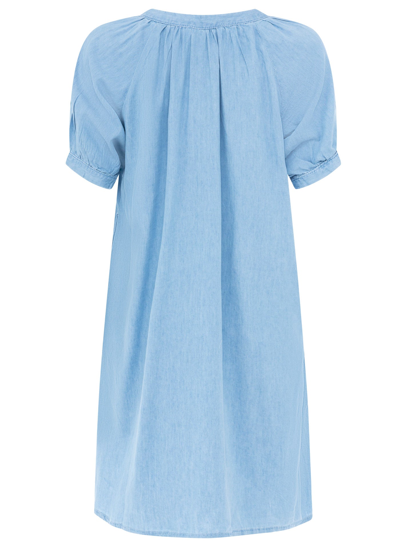 💕 Zwillingsherz Blusenkleid aus Lyocell Hellblau