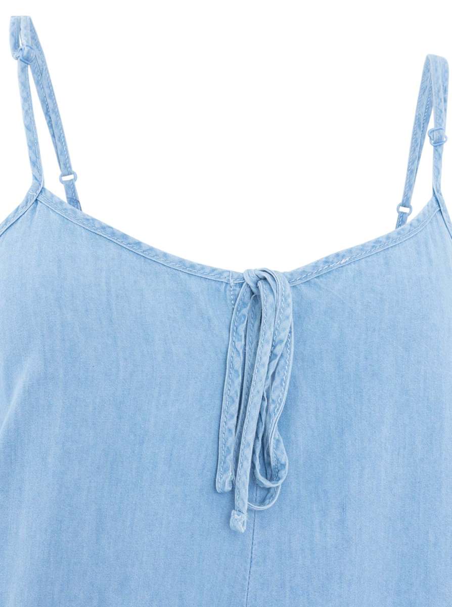 💕 Zwillingsherz Trägerkleid aus Lyocell Hellblau