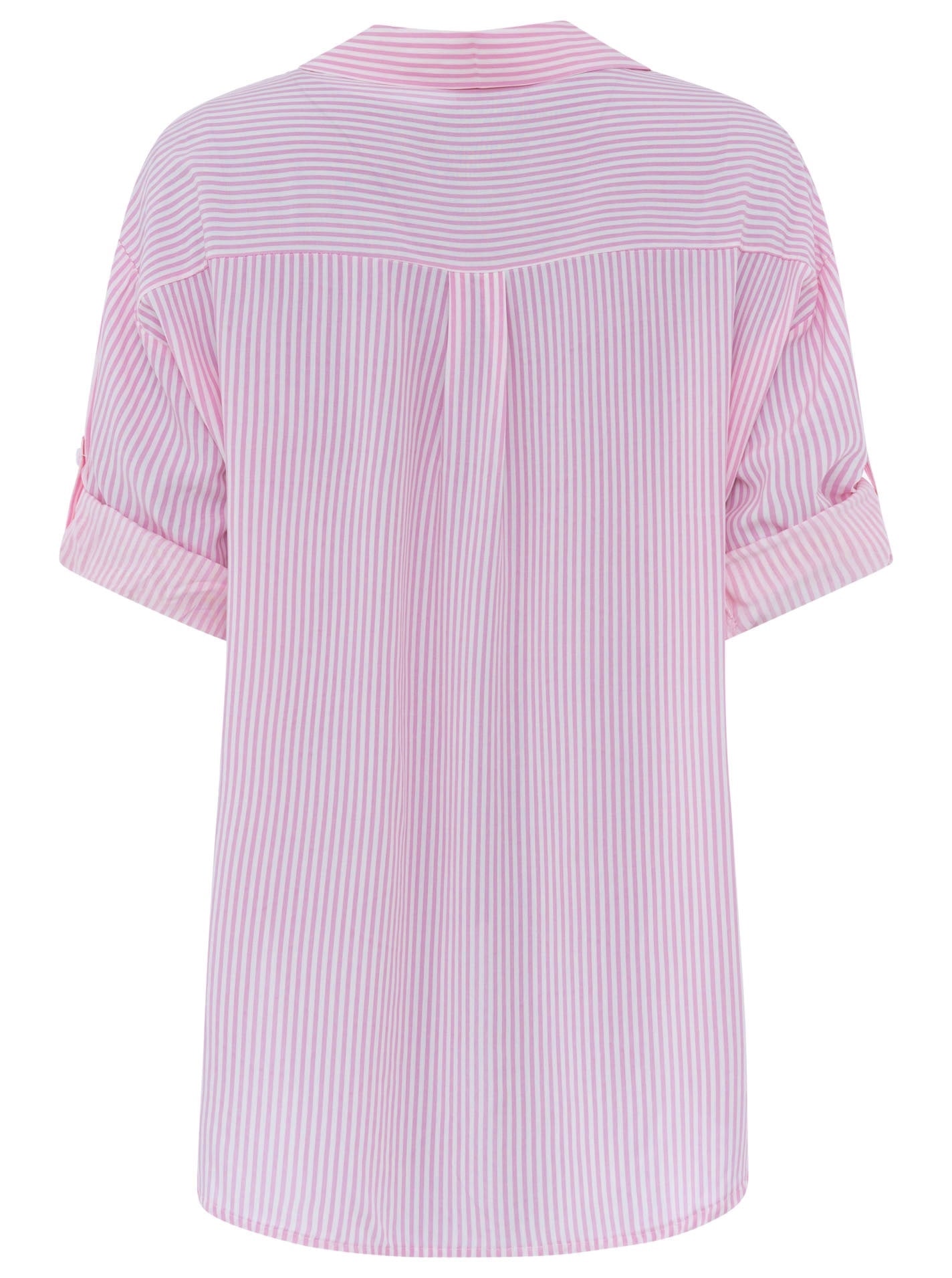 💕 Zwillingsherz Bluse "Streifen & Herz" Rosa