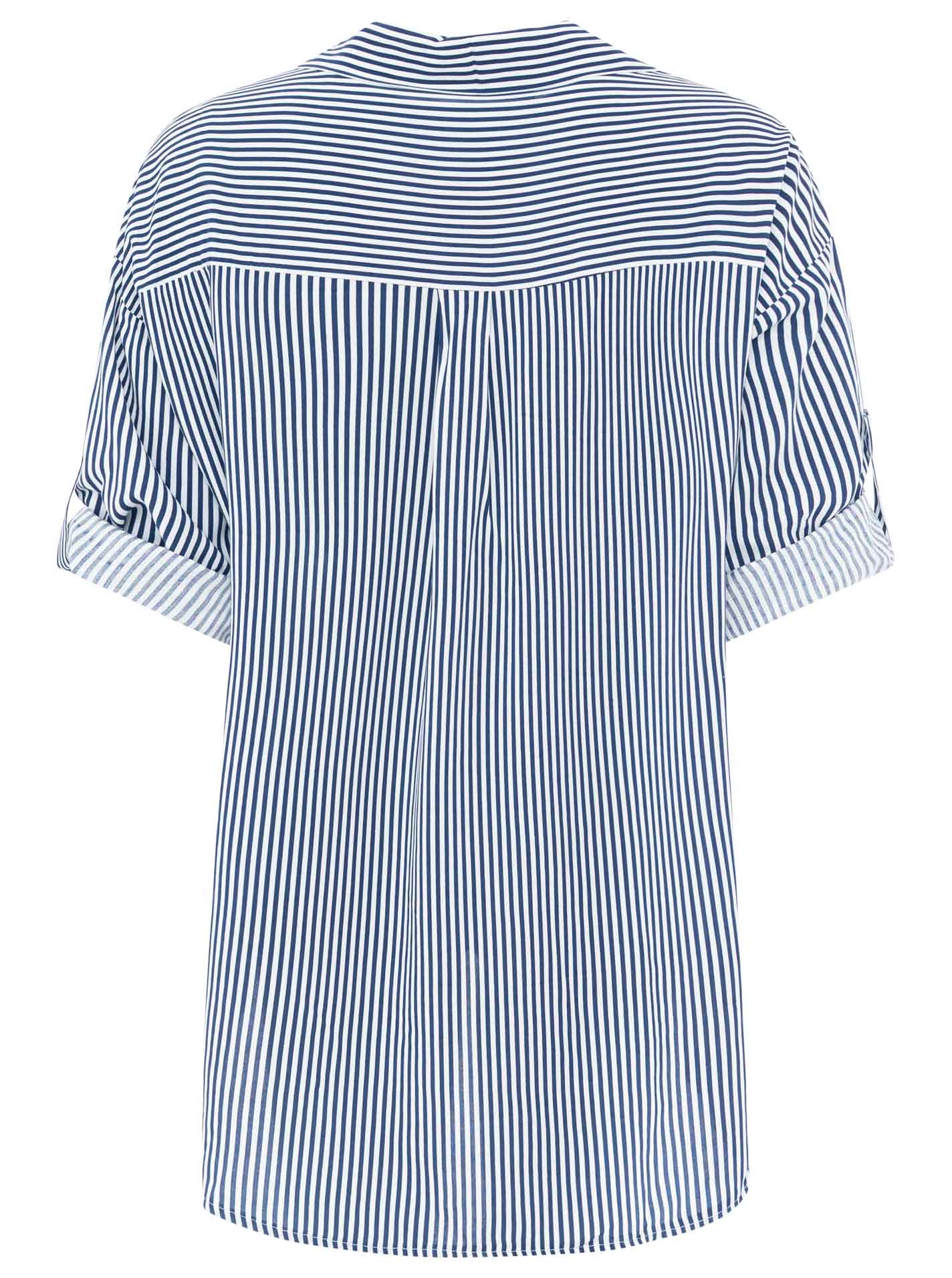 💕 Zwillingsherz Bluse "Streifen & Herz" Blau