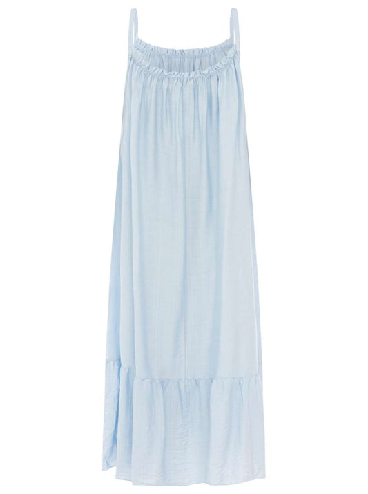 💕 Zwillingsherz Spaghetti Kleid BW "Uni & Summer" Hellblau