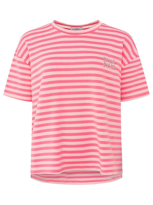 💕 Zwillingsherz Shirt Sweat "Bonjour" Pink