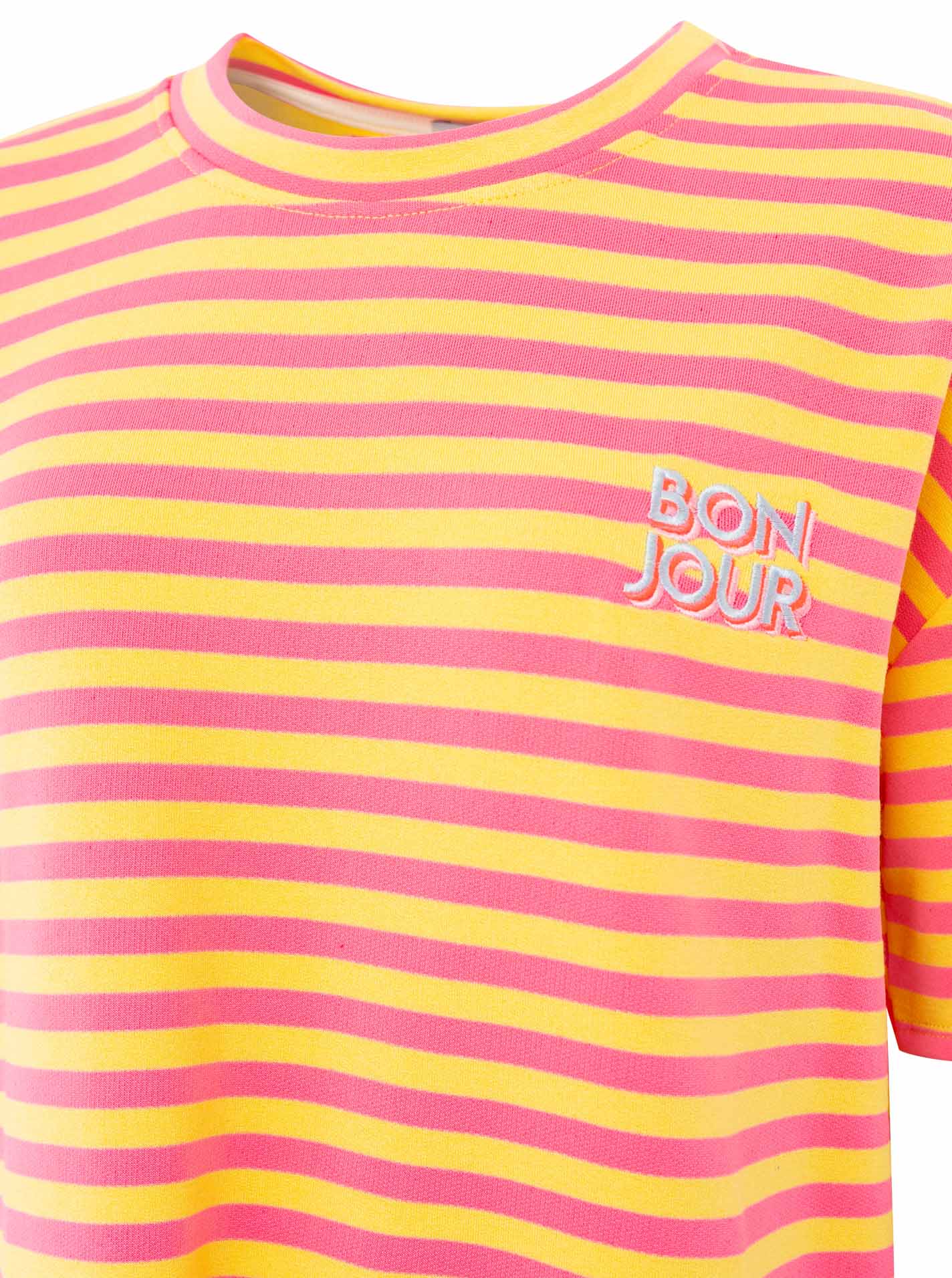 💕 Zwillingsherz Shirt Sweat "Bonjour" Orange