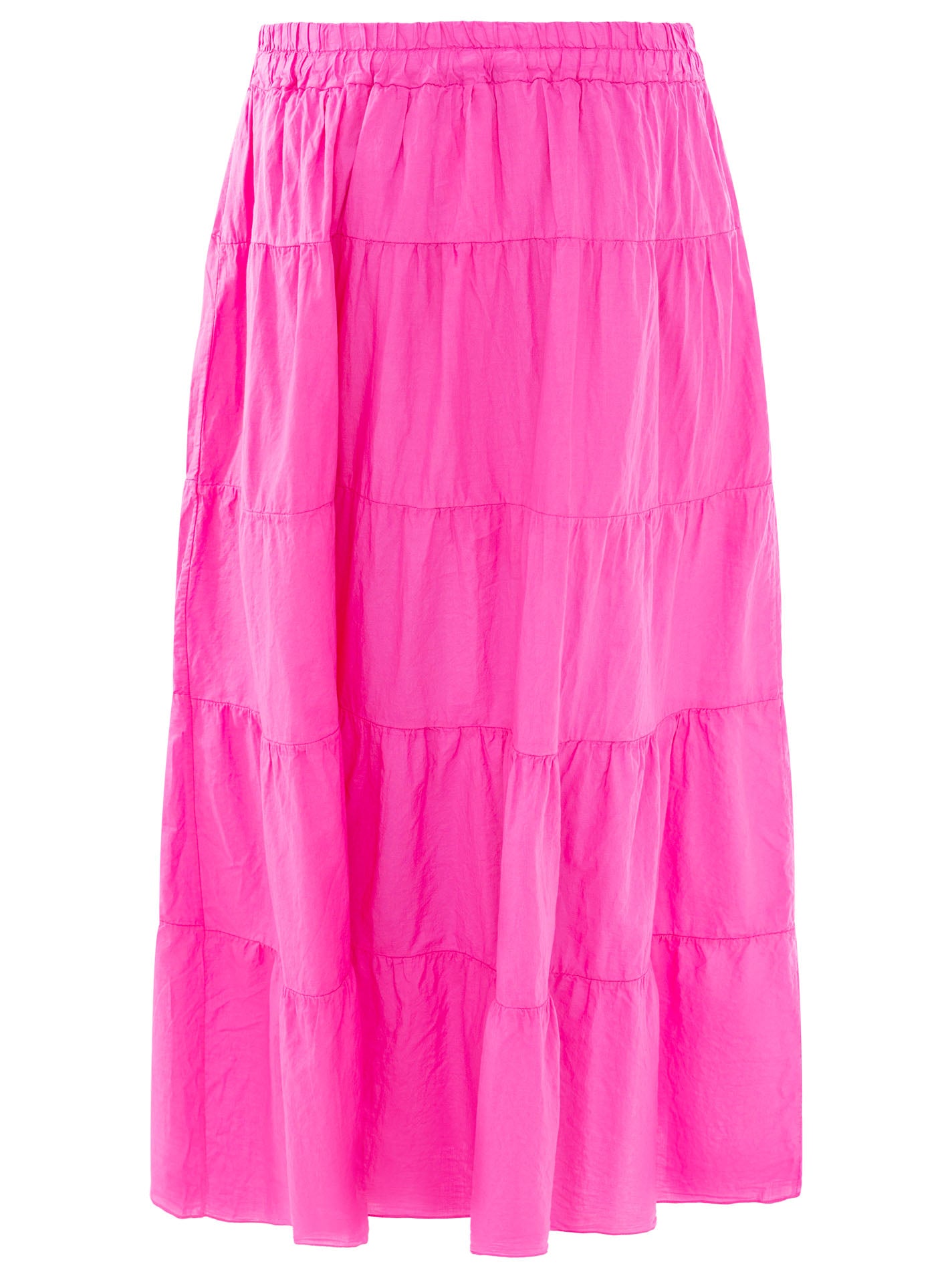 💕 Zwillingsherz Maxirock BW "Summer & Uni" Neonpink
