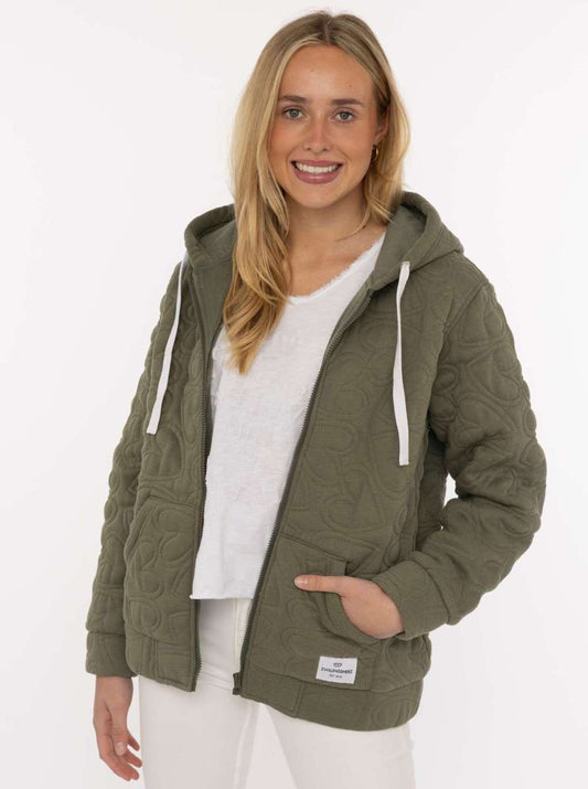 💕 Zwillingsherz Hoodiejacke "Endless Love" Olive
