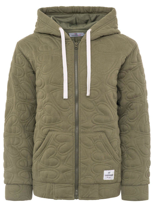 💕 Zwillingsherz Hoodiejacke "Endless Love" Olive