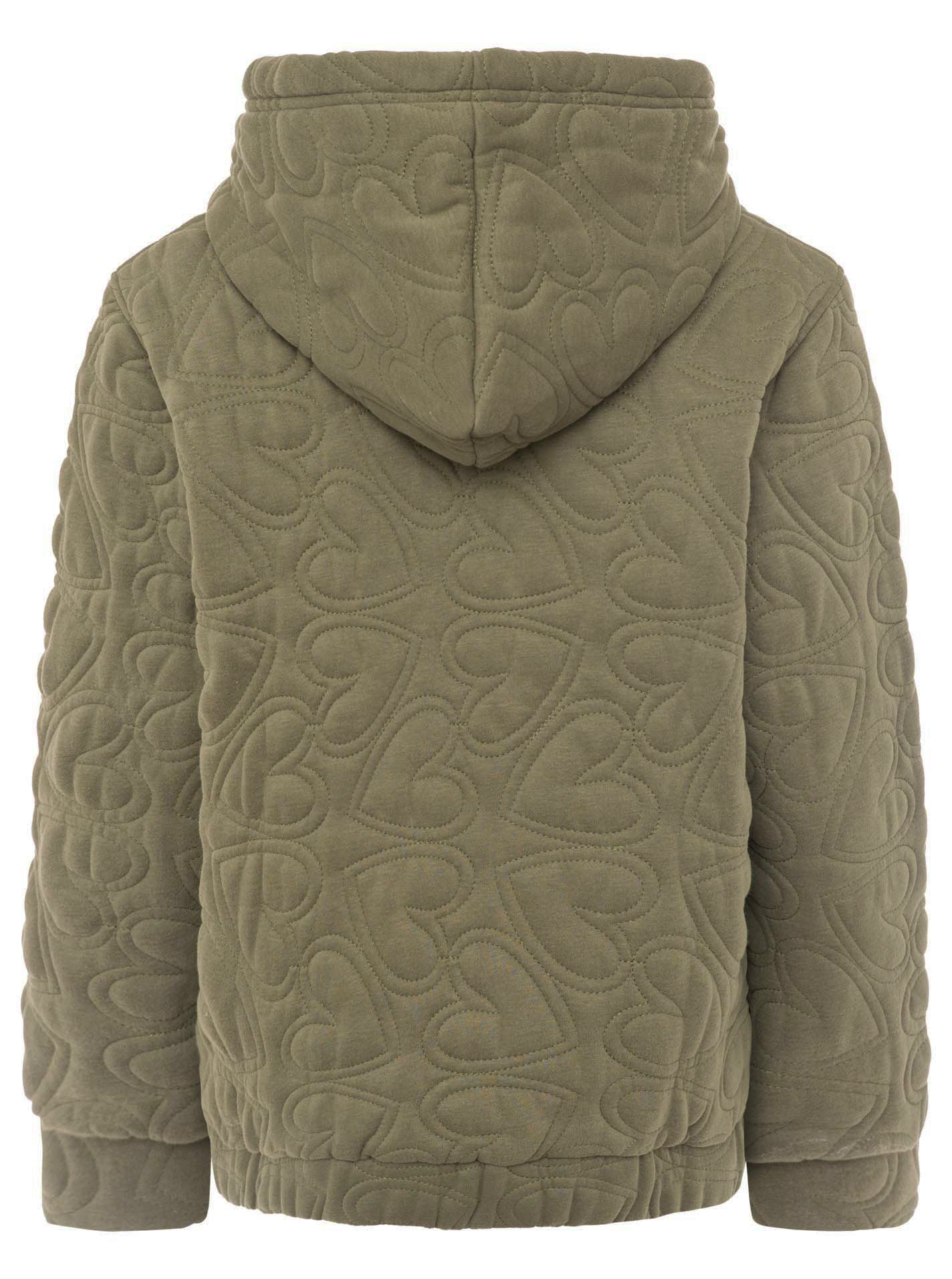 💕 Zwillingsherz Hoodiejacke "Endless Love" Olive