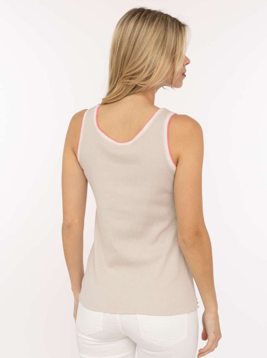 💕 Zwillingsherz Top "Neon" Tanktop Beige