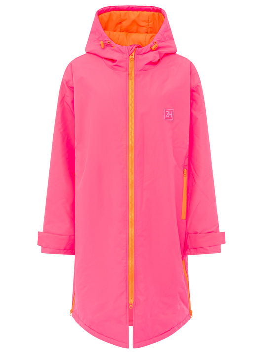 💕 Zwillingsherz Oversize Windjacke "Summer" Neonpink