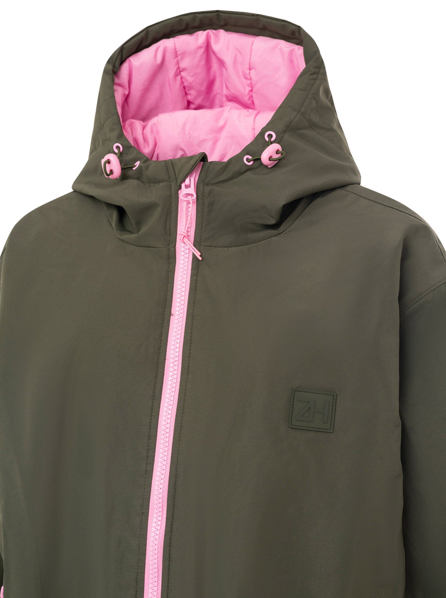 💕 Zwillingsherz Oversize Windjacke "Summer" Khaki