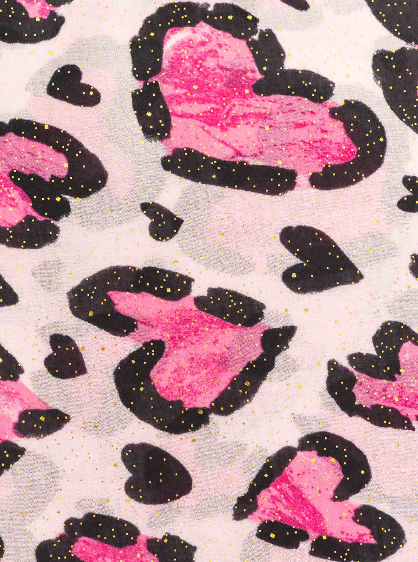 💕 Zwillingsherz Tuch "Herzchen Leo" Pink