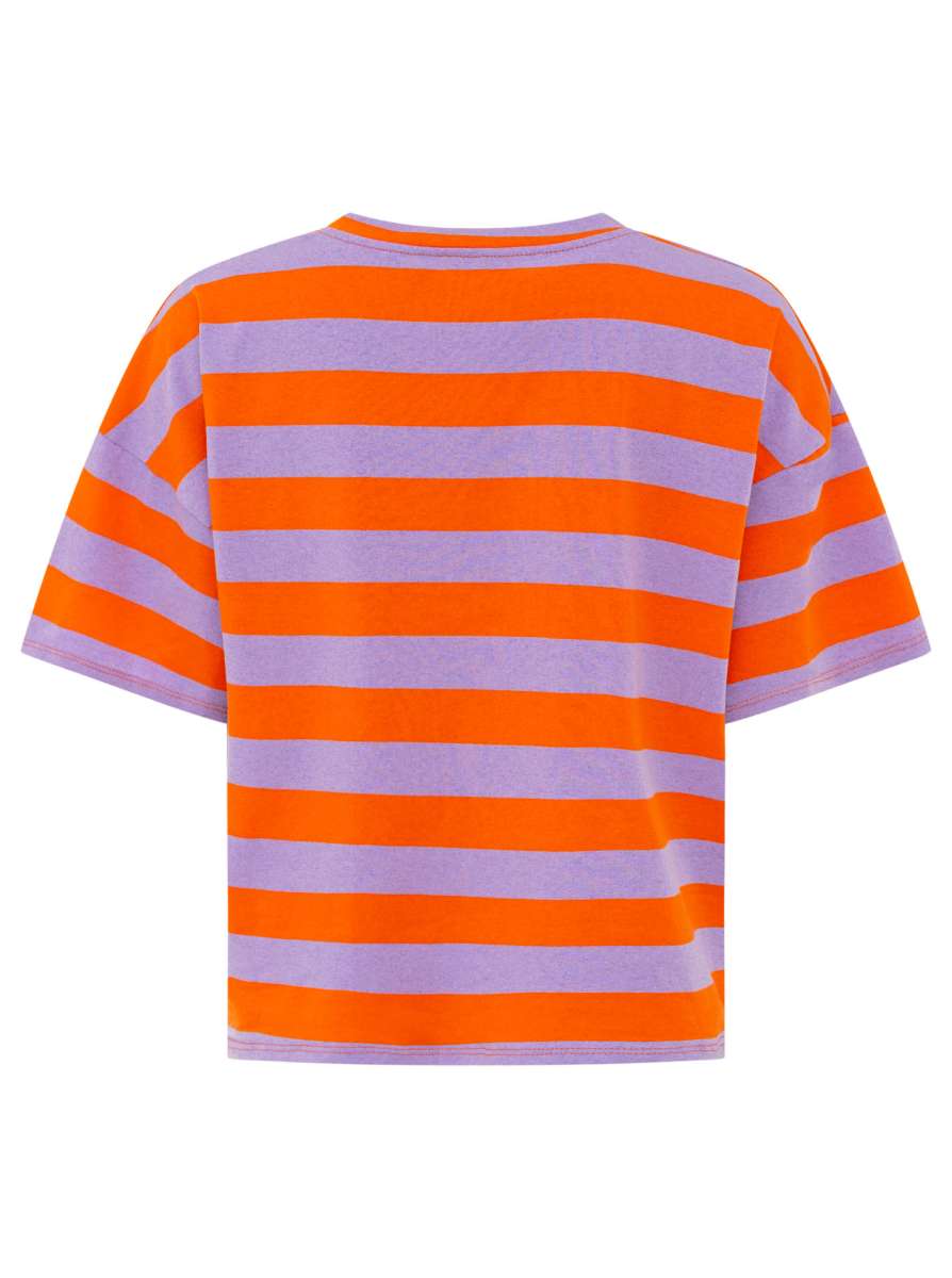 💕 Zwillingsherz Shirt "Jolie" Lila Orange