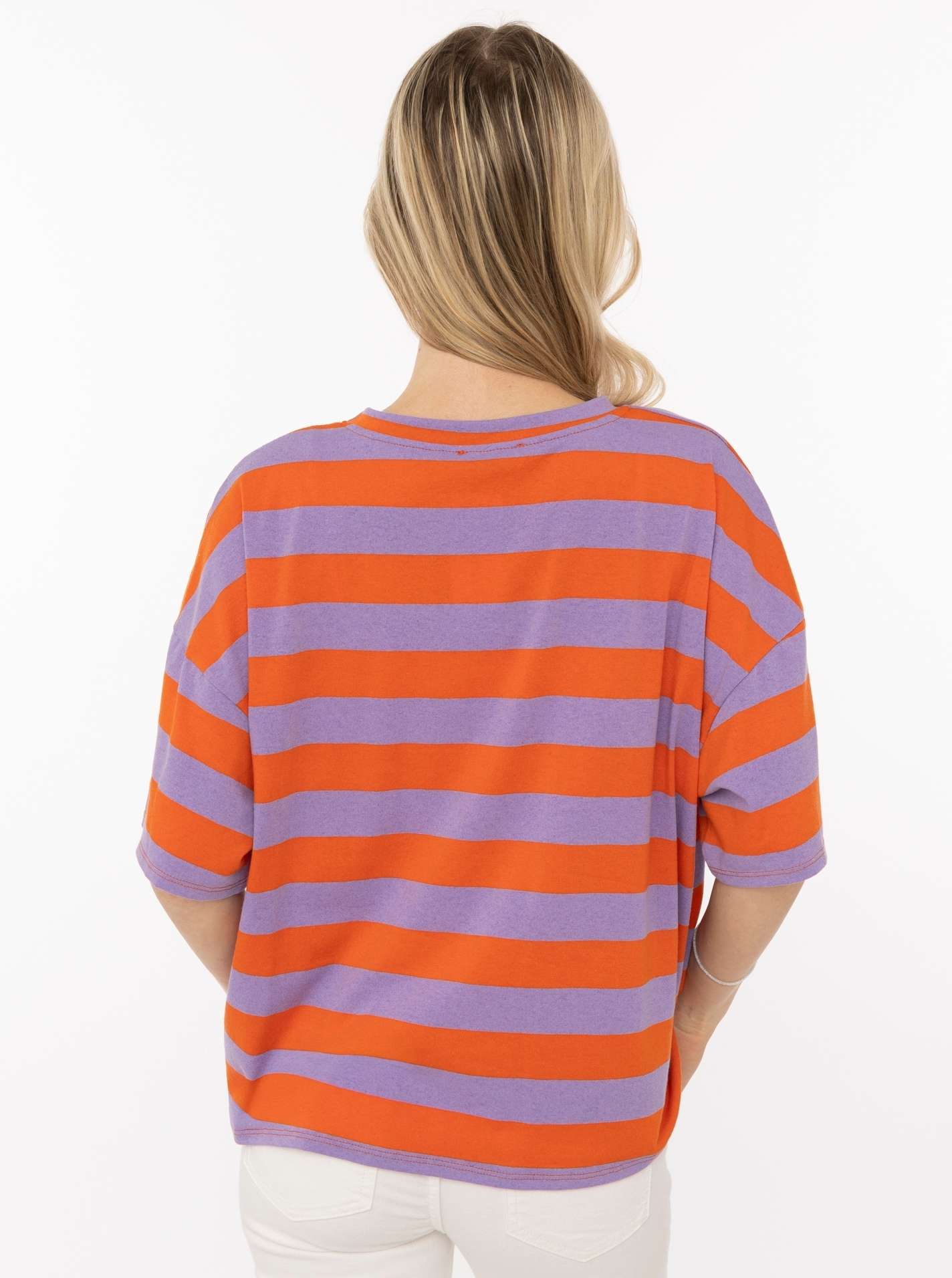 💕 Zwillingsherz Shirt "Jolie" Lila Orange