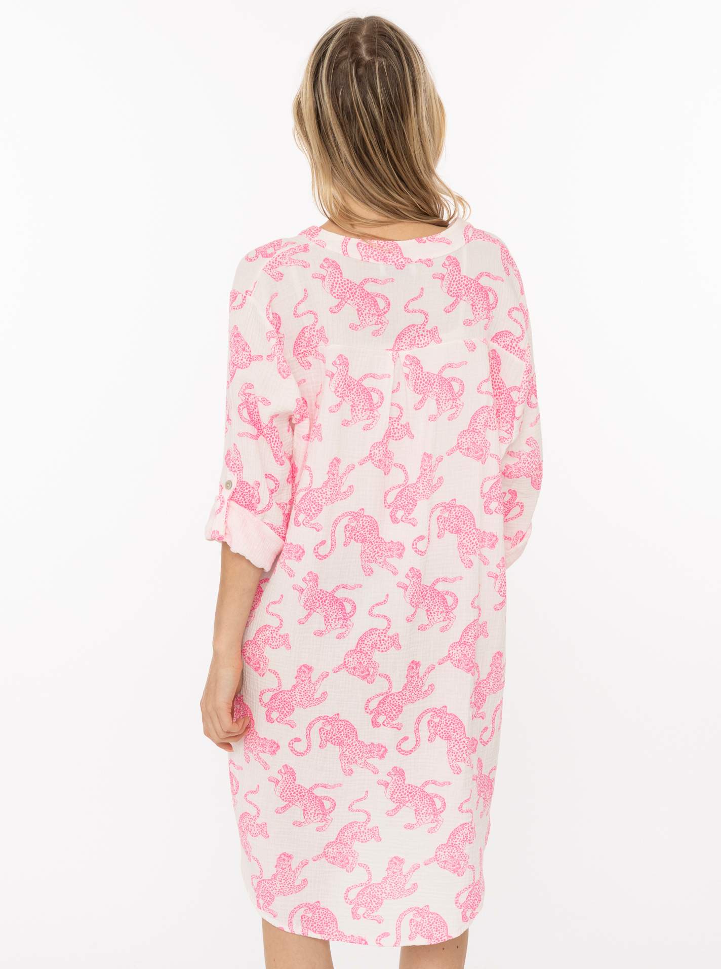 💕 Zwillingsherz Tunika BW "Leopard" Pink