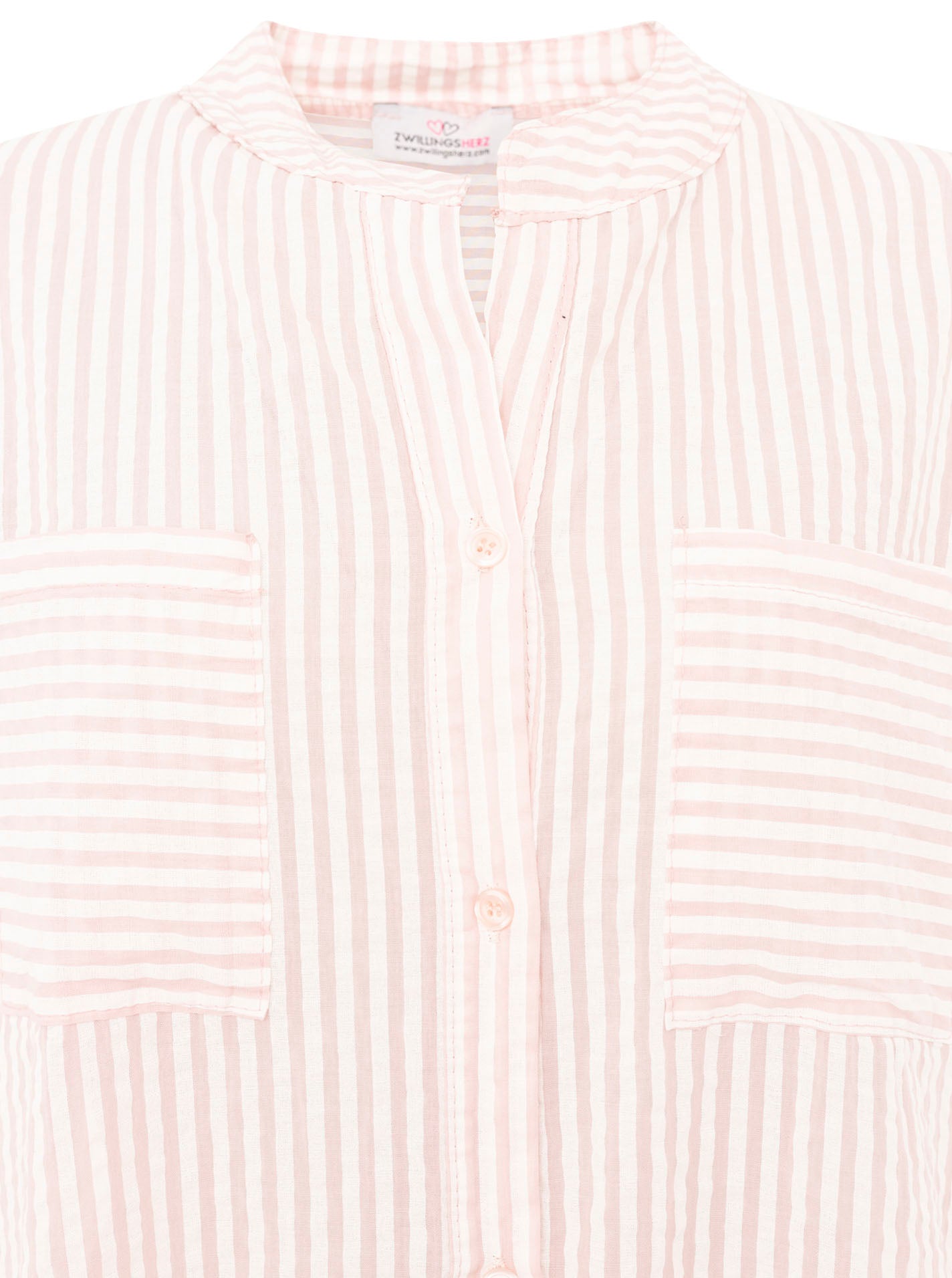 💕 Zwillingsherz Longbluse "Kida" Rosa Streifen