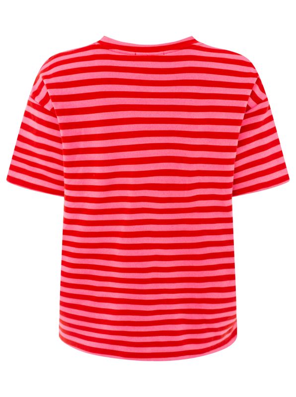 💕 Zwillingsherz Shirt Sweat "Bonjour" Rot