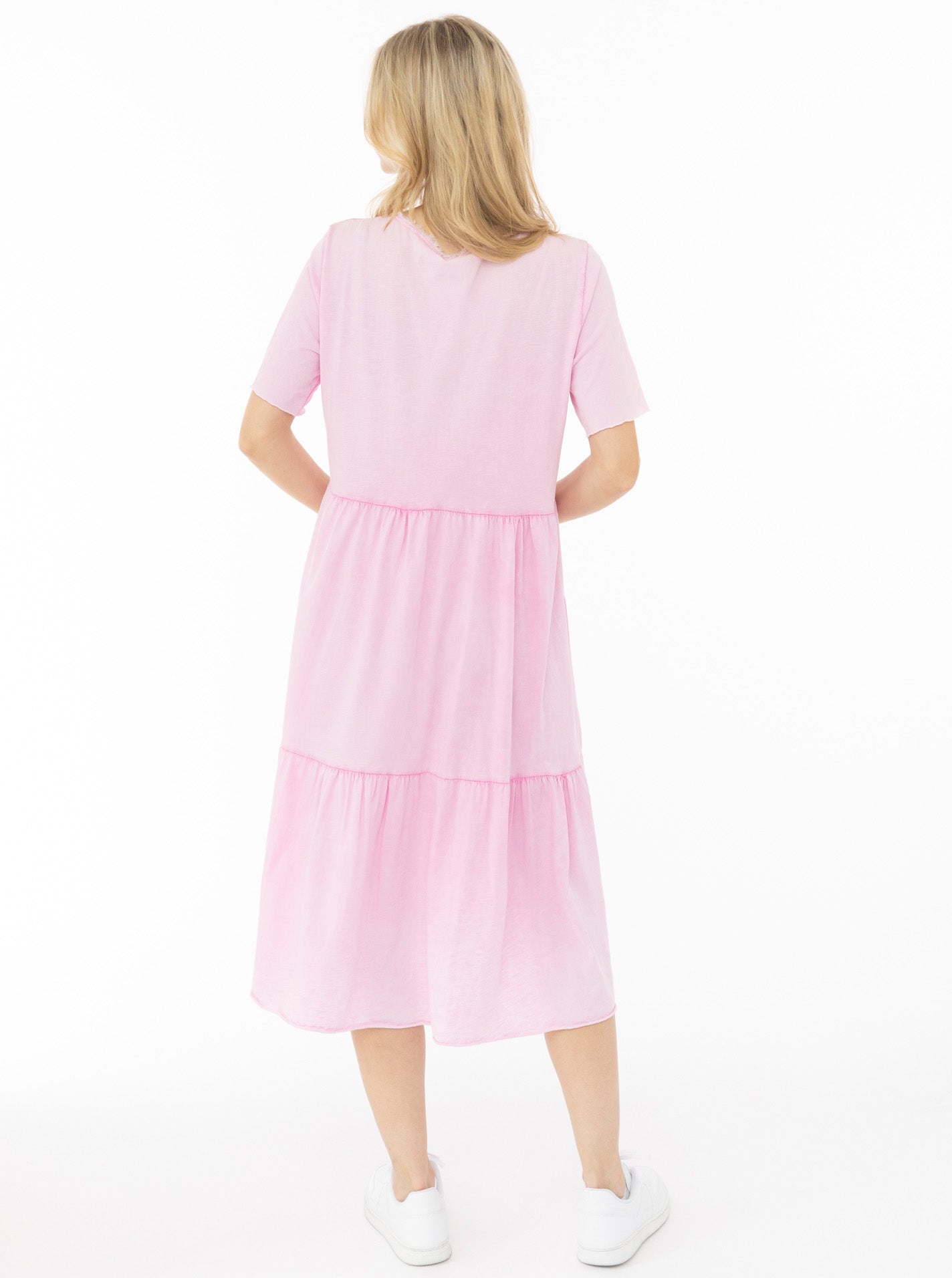 💕 Zwillingsherz Maxikleid BW "Washed Out" Rosa