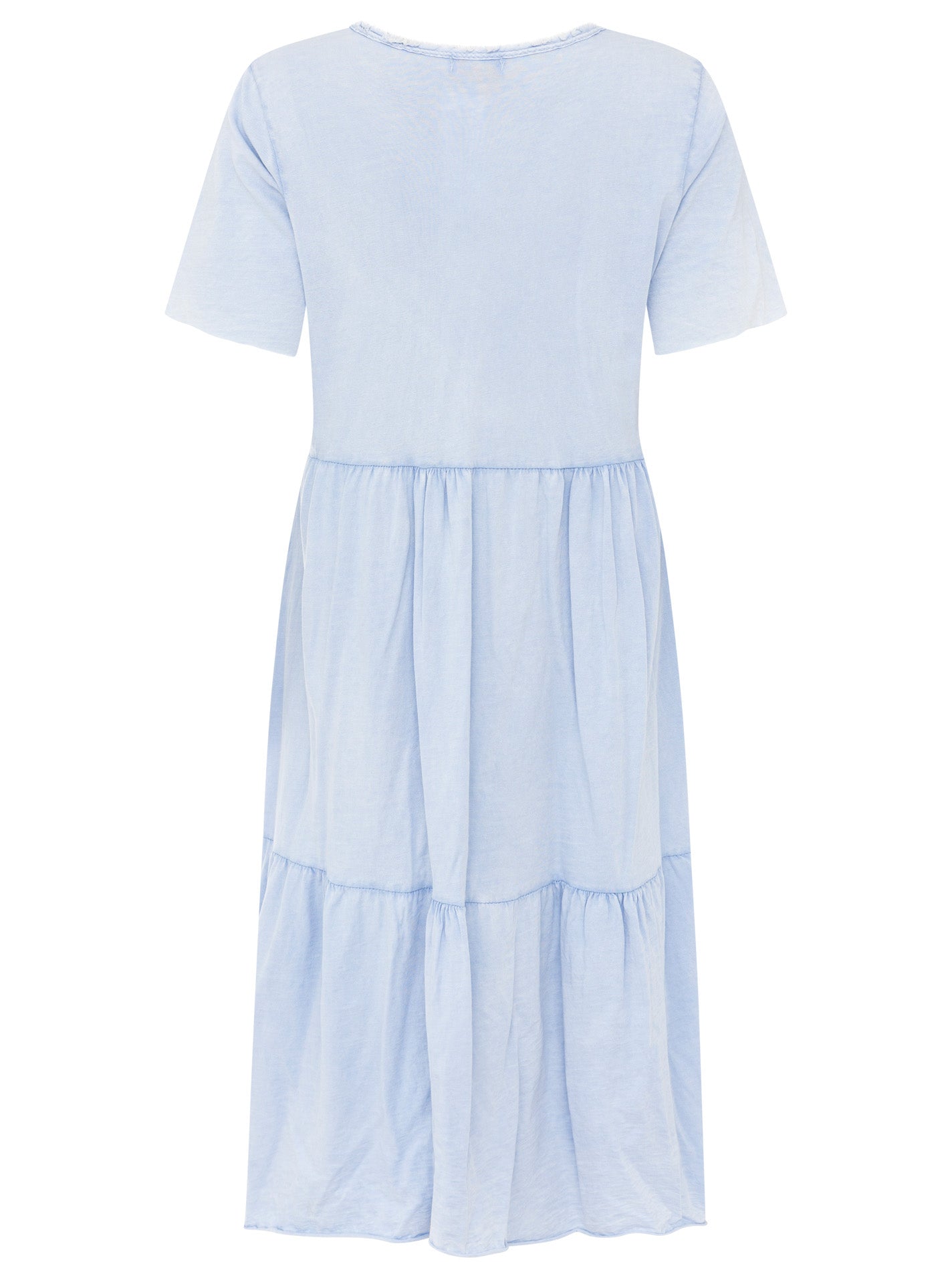 💕 Zwillingsherz Maxikleid BW "Washed Out" Hellblau