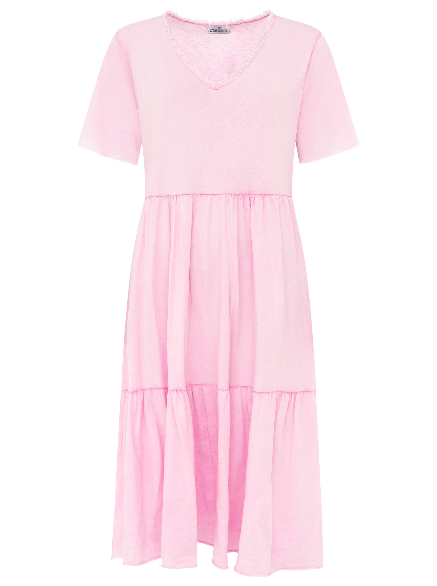 💕 Zwillingsherz Maxikleid BW "Washed Out" Rosa