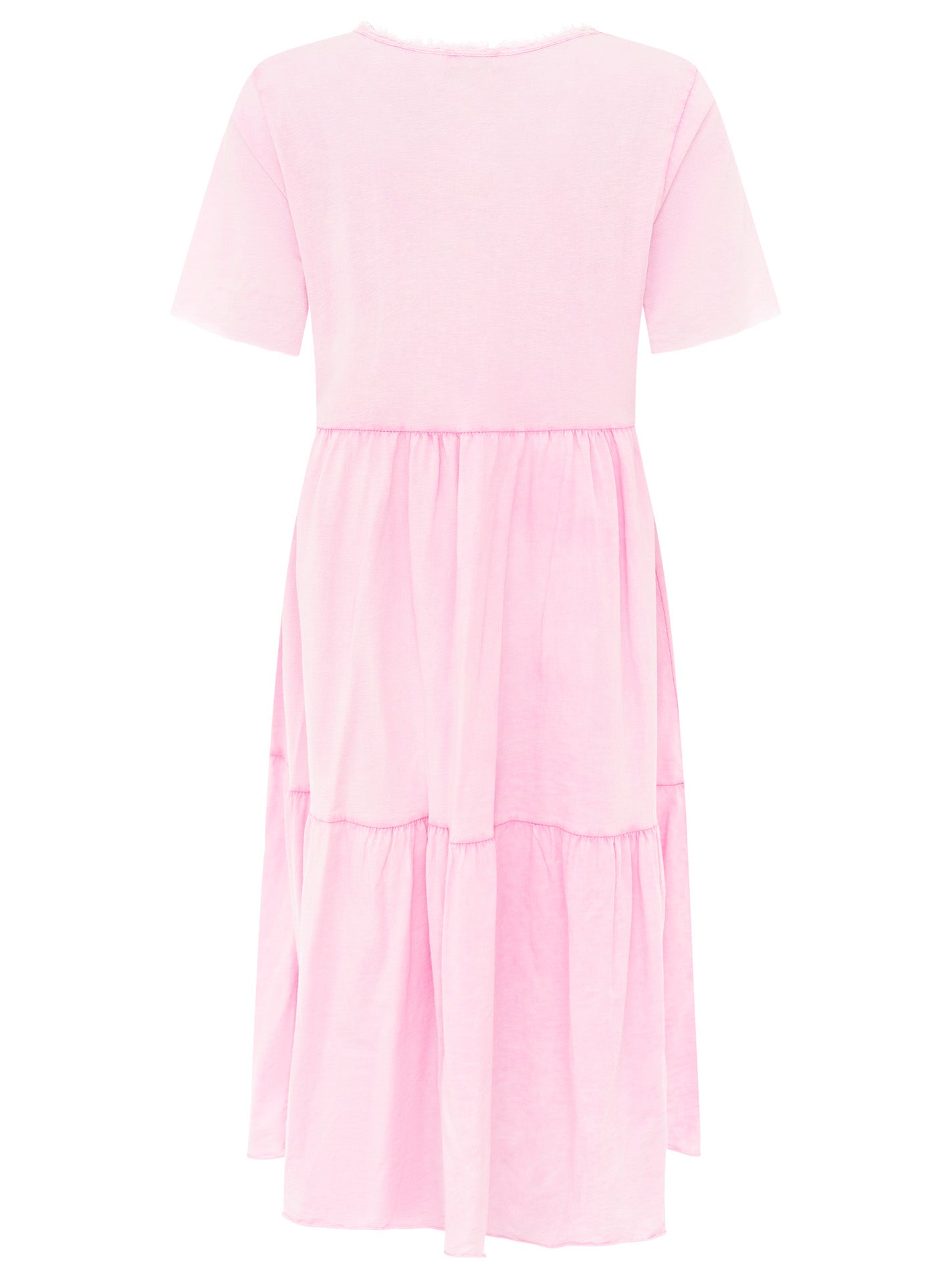 💕 Zwillingsherz Maxikleid BW "Washed Out" Rosa