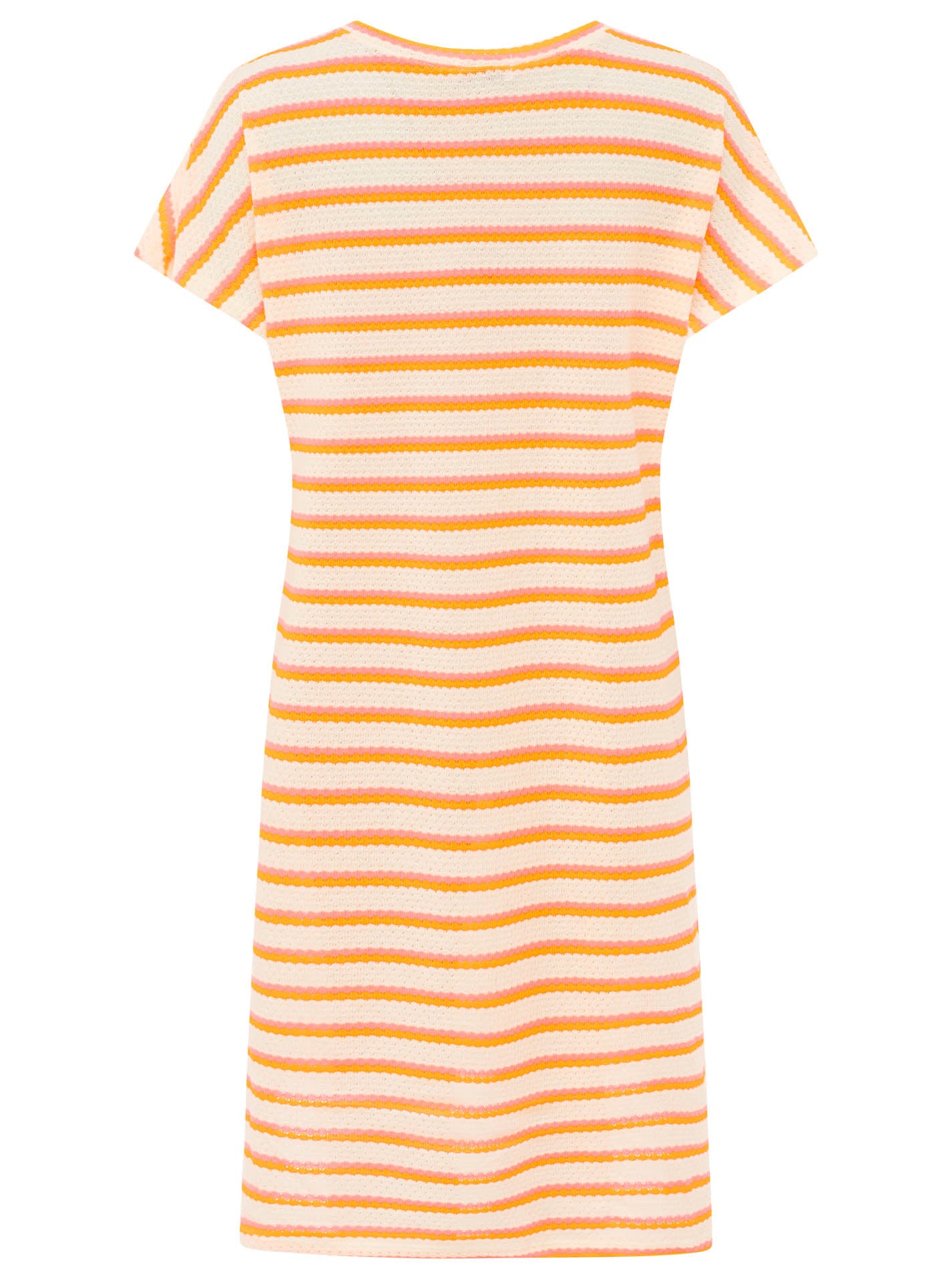 💕 Zwillingsherz Häkelkleid "Summer Lines" Neonorange