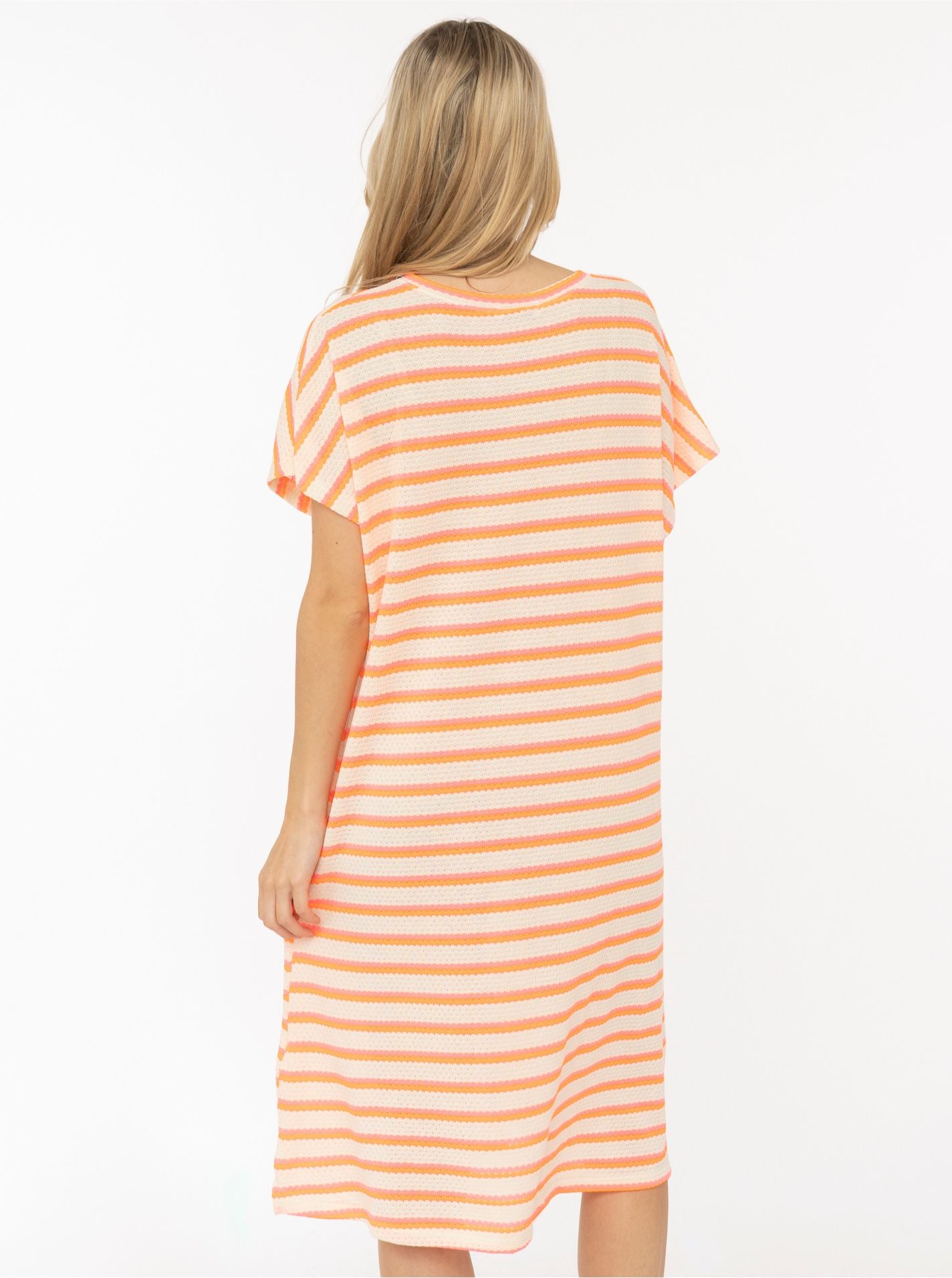 💕 Zwillingsherz Häkelkleid "Summer Lines" Neonorange