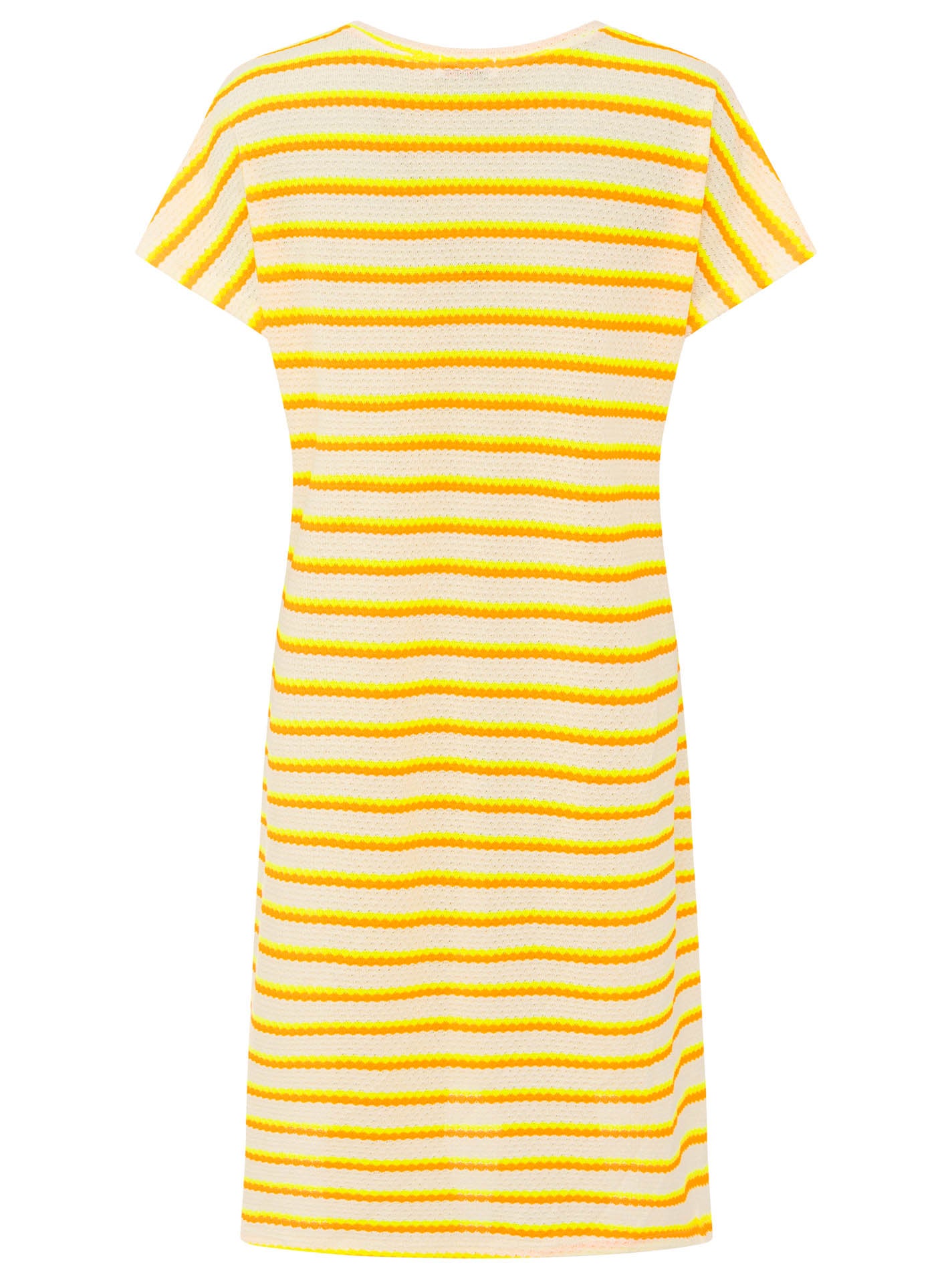 💕 Zwillingsherz Häkelkleid "Summer Lines" Neongelb