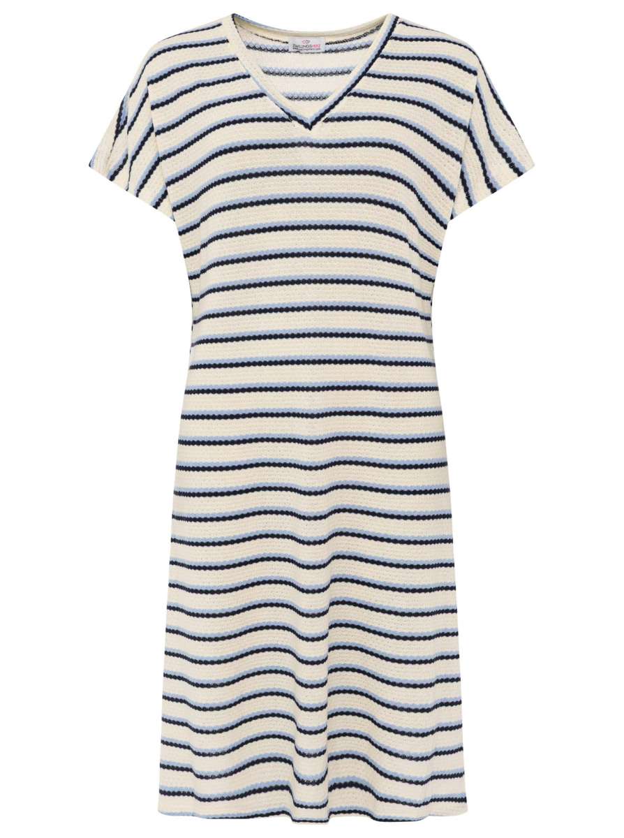 💕 Zwillingsherz Häkelkleid "Summer Lines" Blau