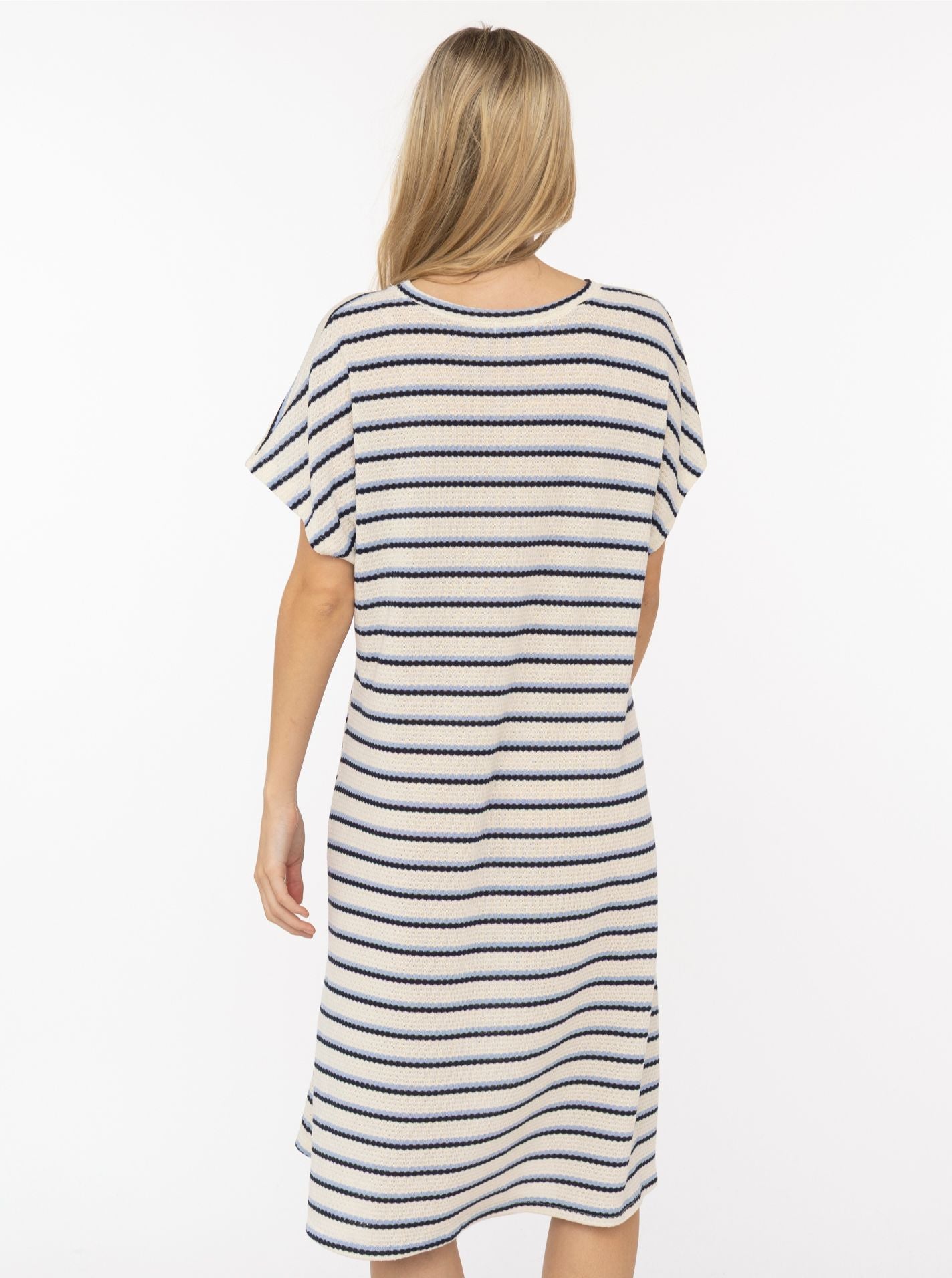 💕 Zwillingsherz Häkelkleid "Summer Lines" Blau