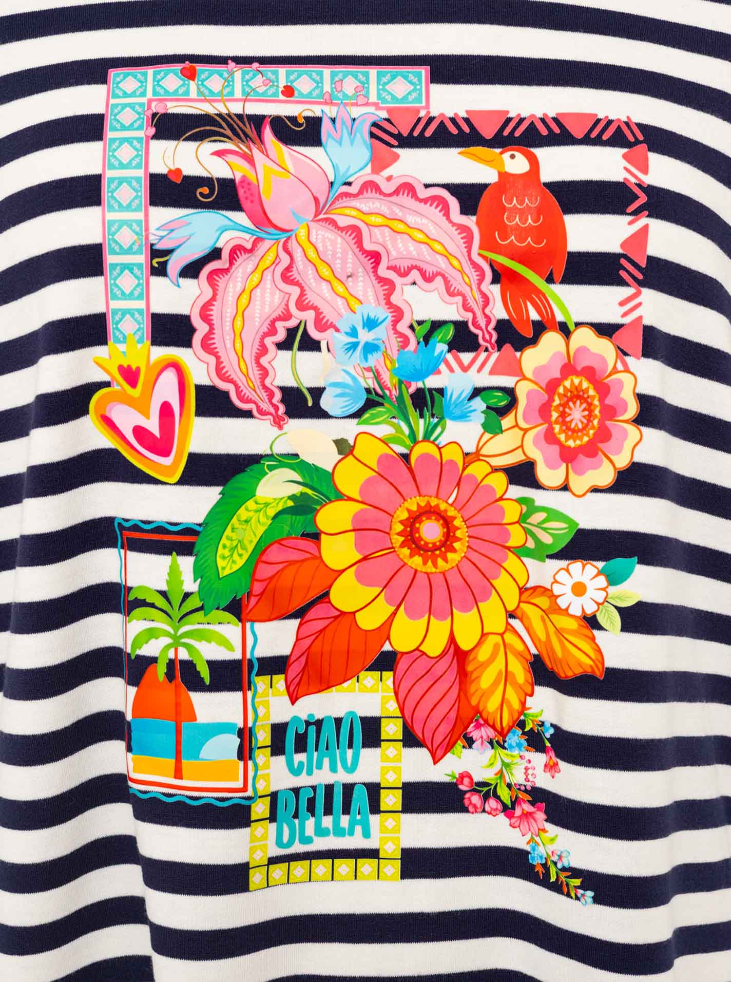 💕 Zwillingsherz Shirt "Paradise" Navy