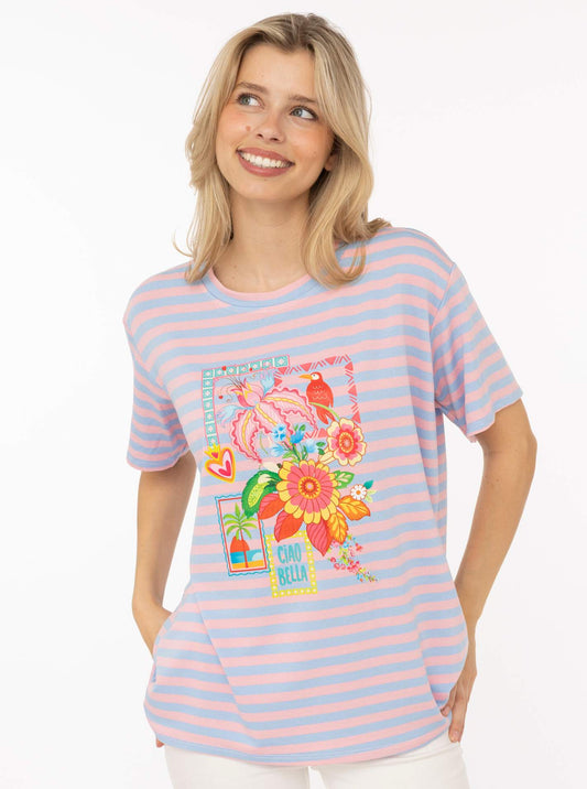 💕 Zwillingsherz Shirt "Paradise" Rosa