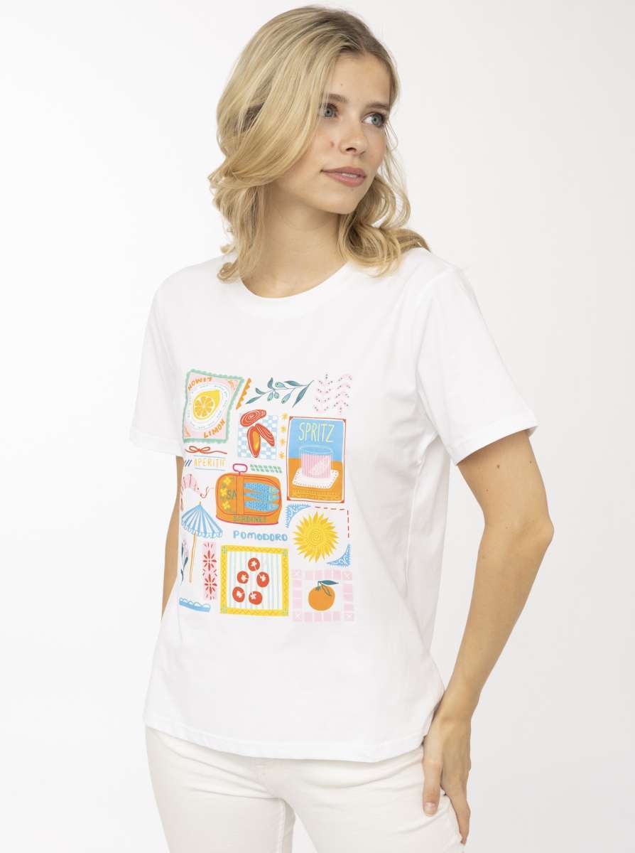 💕 Zwillingsherz Shirt "Dolce Vita" Weiß